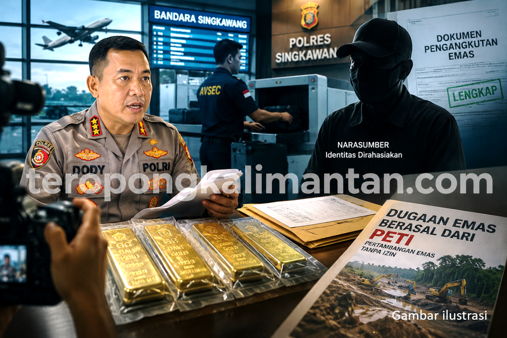 Kapolres Singkawang: Emas 8 Kilogram di Bandara Miliki Dokumen Resmi, Muncul Klaim Berbeda yang Masih Diverifikasi