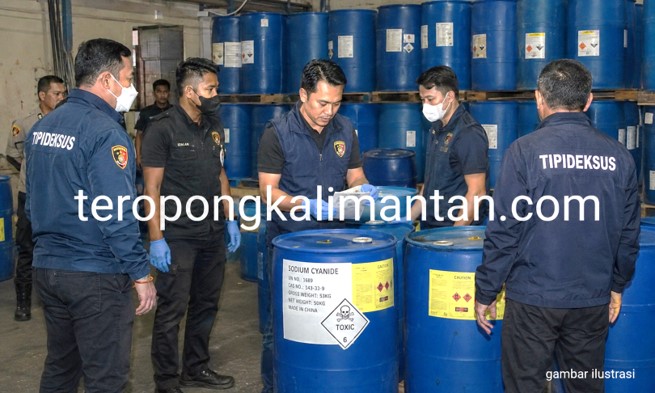 Bareskrim Polri Kembangkan Kasus 18,1 Ton Sianida Ilegal ke Kalimantan Tengah, Diduga Dipasok ke Jaringan PETI