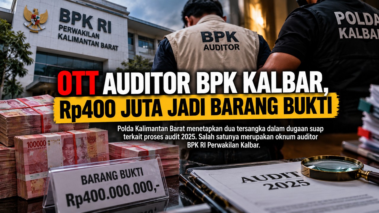 OTT Auditor BPK Kalbar: Ketika Penjaga Audit Justru Terseret Dugaan Suap