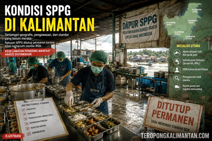 Mengapa SPPG di Kalimantan Lebih Banyak yang Bermasalah? Alarm Tata Kelola Program MBG
