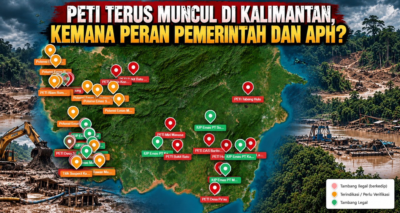 PETI Terus Muncul di Kalimantan, Kemana Peran Pemerintah dan APH?